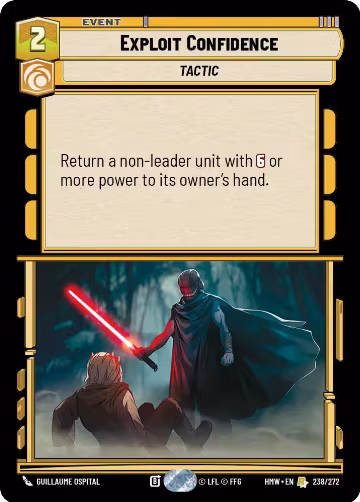 Exploit Confidence (238/272), Homeworlds — Star Wars card price