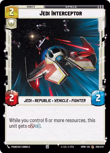 Jedi Interceptor (256/272), Homeworlds — Star Wars card price