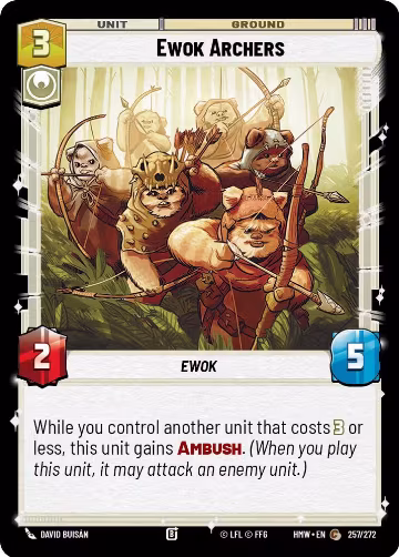 Ewok Archers (257/272), Homeworlds — Star Wars card price
