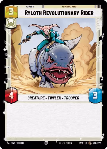 Ryloth Revolutionary Rider (258/272), Homeworlds — Star Wars card price