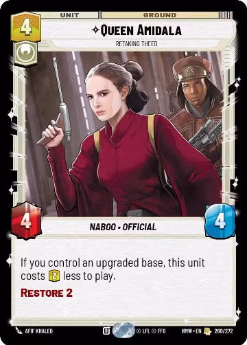 Queen Amidala - Retaking Theed (260/272), Homeworlds — Star Wars card price