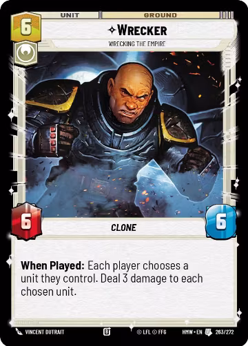 Wrecker - Wrecking the Empire (263/272), Homeworlds — Star Wars card price