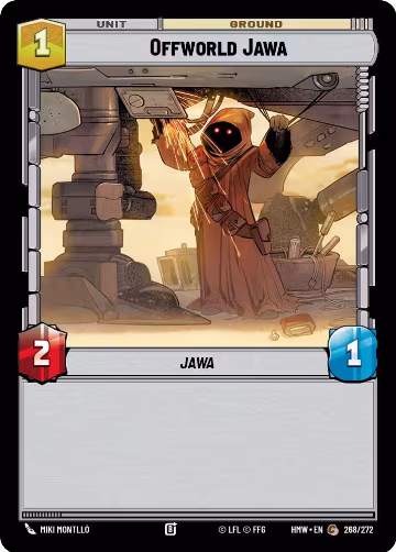 Offworld Jawa (268/272), Homeworlds — Star Wars card price