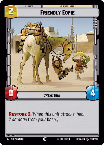 Friendly Eopie (269/272), Homeworlds — Star Wars card price