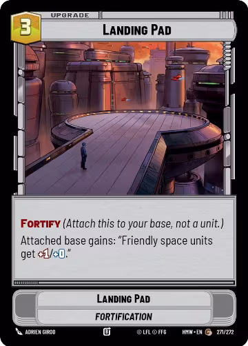 Landing Pad (271/272), Homeworlds — Star Wars card price