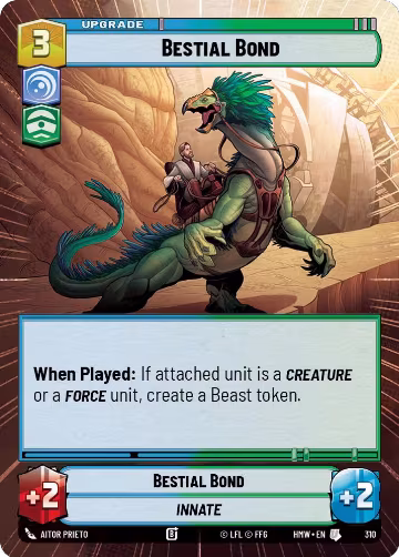 Bestial Bond (Hyperspace) (310), Homeworlds — Star Wars card price