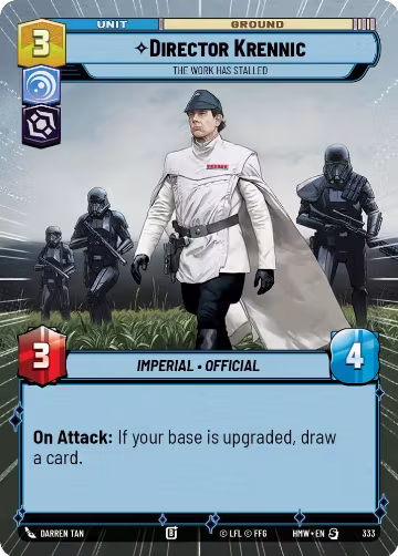 Director Krennic - The Work Has Stalled (Hyperspace) (333), Homeworlds — Star Wars card price