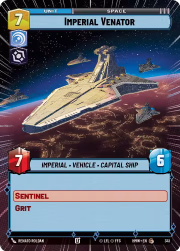 Imperial Venator (Hyperspace) (341), Homeworlds — Star Wars card price