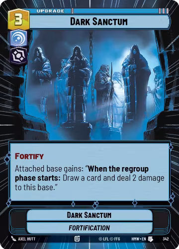 Dark Sanctum (Hyperspace) (342), Homeworlds — Star Wars card price