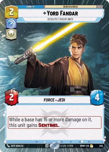 Yord Fandar - Devoutly Disciplined (Hyperspace) (346), Homeworlds — Star Wars card price