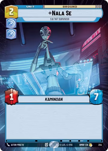Nala Se - Silent Survivor (Hyperspace) (354), Homeworlds — Star Wars card price