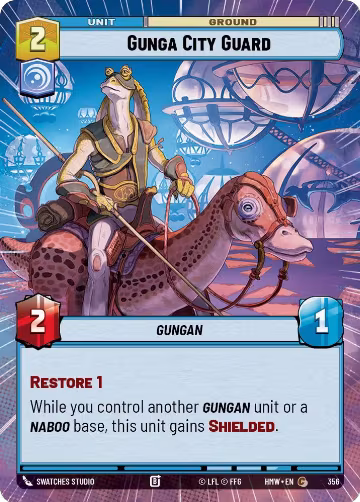 Gunga City Guard (Hyperspace) (356), Homeworlds — Star Wars card price