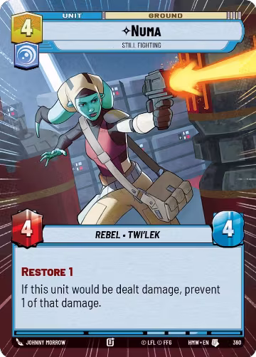 Numa - Still Fighting (Hyperspace) (360), Homeworlds — Star Wars card price