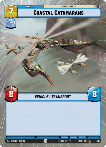 Coastal Catamarans (Hyperspace) (365), Homeworlds — Star Wars card price