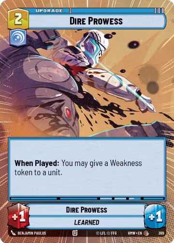 Dire Prowess (Hyperspace) (369), Homeworlds — Star Wars card price