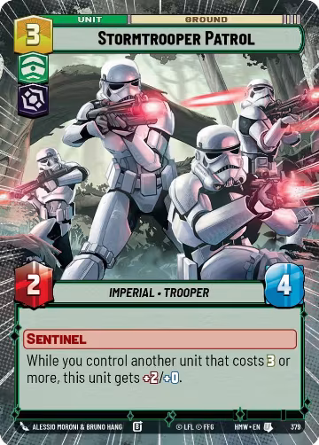 Stormtrooper Patrol (Hyperspace) (379), Homeworlds — Star Wars card price