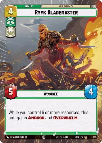 Ryyk Blademaster (Hyperspace) (390), Homeworlds — Star Wars card price