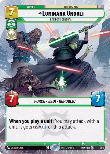Luminara Unduli - Besieged General (Hyperspace) (396), Homeworlds — Star Wars card price