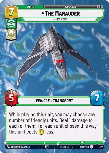The Marauder - A New Home (Hyperspace) (397), Homeworlds — Star Wars card price