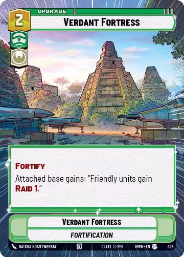 Verdant Fortress (Hyperspace) (398), Homeworlds — Star Wars card price