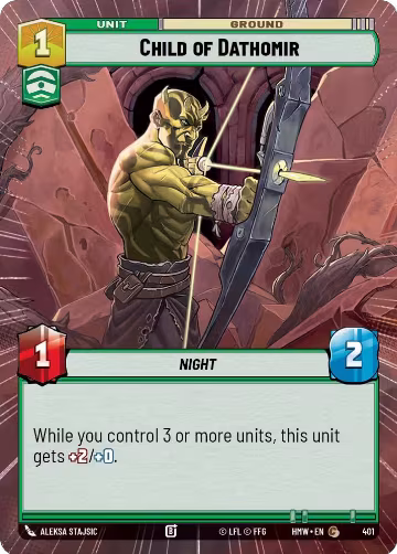 Child of Dathomir (Hyperspace) (401), Homeworlds — Star Wars card price