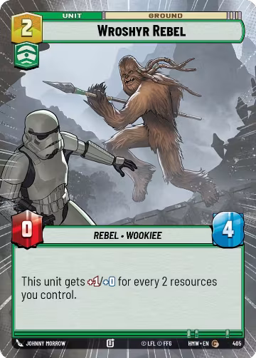 Wroshyr Rebel (Hyperspace) (405), Homeworlds — Star Wars card price