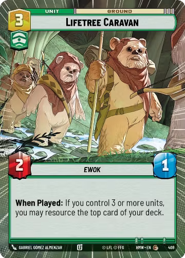 Lifetree Caravan (Hyperspace) (408), Homeworlds — Star Wars card price