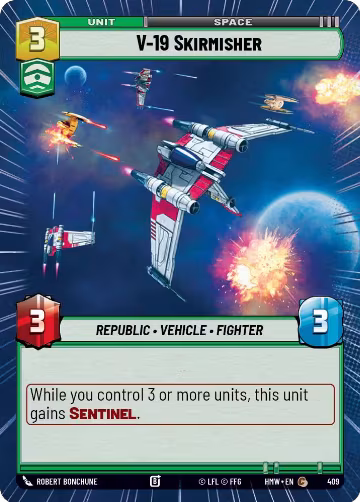 V-19 Skirmisher (Hyperspace) (409), Homeworlds — Star Wars card price
