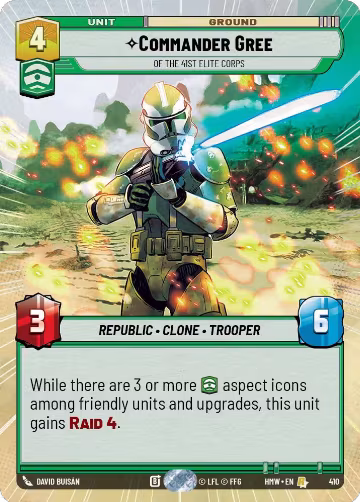 Commander Gree - Of the 41st Elite Corps (Hyperspace) (410), Homeworlds — Star Wars card price