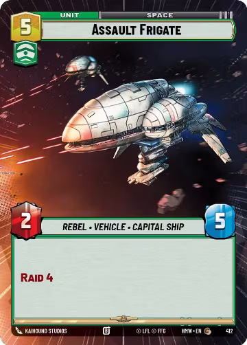 Assault Frigate (Hyperspace) (412), Homeworlds — Star Wars card price