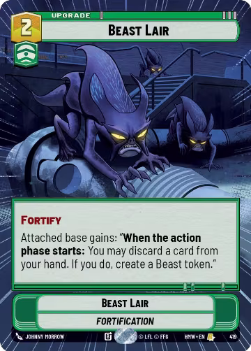 Beast Lair (Hyperspace) (419), Homeworlds — Star Wars card price