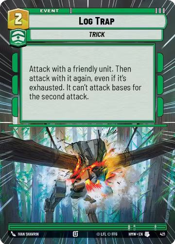 Log Trap (Hyperspace) (421), Homeworlds — Star Wars card price