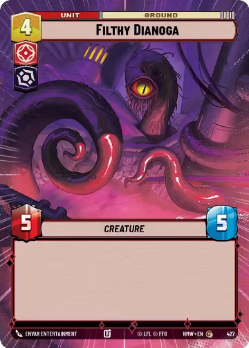 Filthy Dianoga (Hyperspace) (427), Homeworlds — Star Wars card price