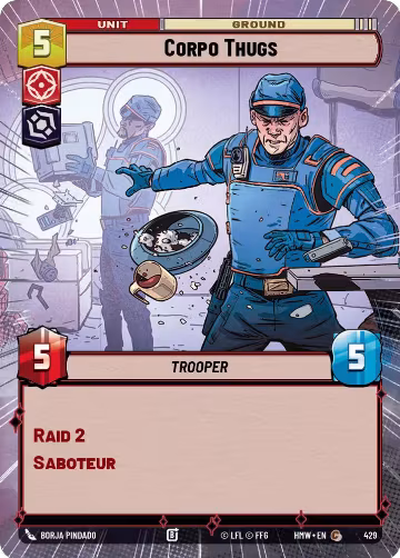 Corpo Thugs (Hyperspace) (429), Homeworlds — Star Wars card price