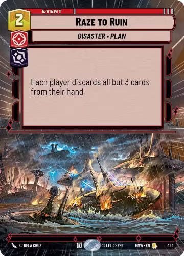 Raze to Ruin (Hyperspace) (433), Homeworlds — Star Wars card price