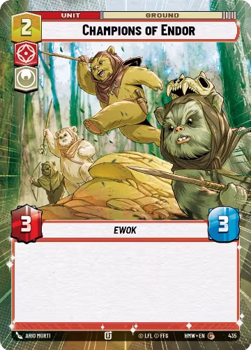 Champions of Endor (Hyperspace) (435), Homeworlds — Star Wars card price