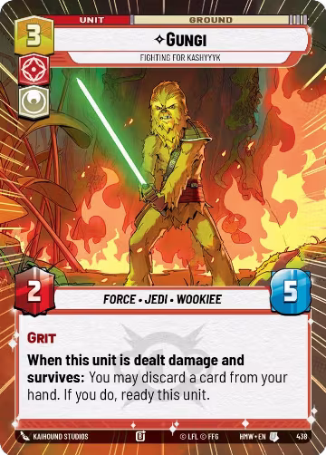 Gungi - Fighting for Kashyyyk (Hyperspace) (438), Homeworlds — Star Wars card price