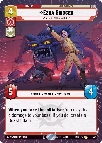 Ezra Bridger - What Are You Afraid Of? (Hyperspace) (440), Homeworlds — Star Wars card price
