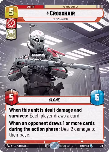 Crosshair - I've Changed (Hyperspace) (441), Homeworlds — Star Wars card price