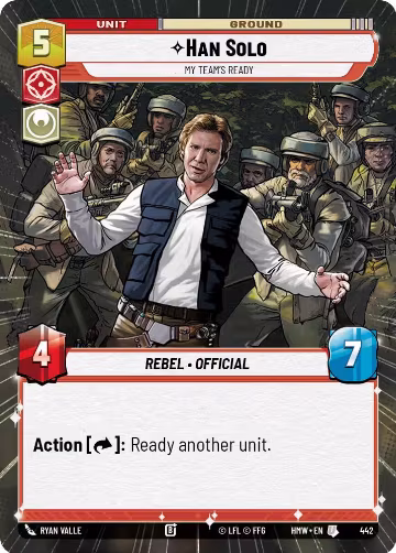 Han Solo - My Team's Ready (Hyperspace) (442), Homeworlds — Star Wars card price
