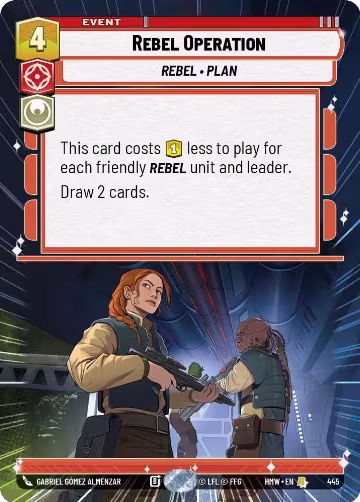 Rebel Operation (Hyperspace) (445), Homeworlds — Star Wars card price