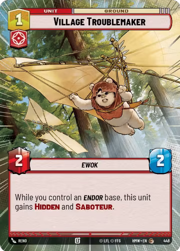 Village Troublemaker (Hyperspace) (448), Homeworlds — Star Wars card price