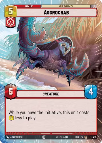 Aggrocrab (Hyperspace) (456), Homeworlds — Star Wars card price