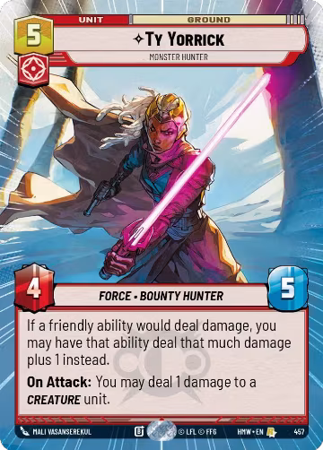 Ty Yorrick - Monster Hunter (Hyperspace) (457), Homeworlds — Star Wars card price