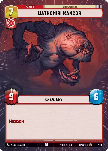 Dathomiri Rancor (Hyperspace) (459), Homeworlds — Star Wars card price
