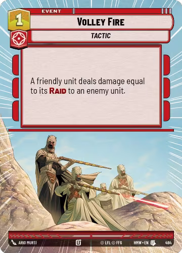 Volley Fire (Hyperspace) (464), Homeworlds — Star Wars card price