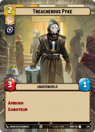 Treacherous Pyke (Hyperspace) (470), Homeworlds — Star Wars card price