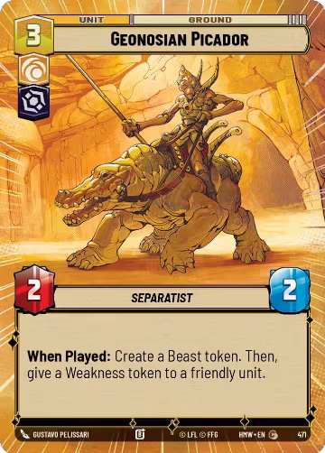 Geonosian Picador (Hyperspace) (471), Homeworlds — Star Wars card price