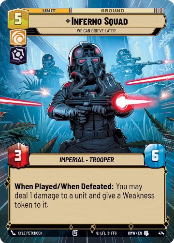 Inferno Squad - We Can Grieve Later (Hyperspace) (474), Homeworlds — Star Wars card price