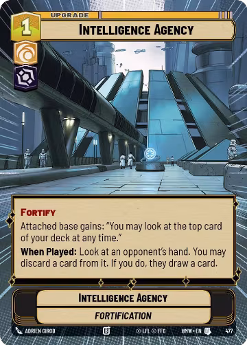 Intelligence Agency (Hyperspace) (477), Homeworlds — Star Wars card price